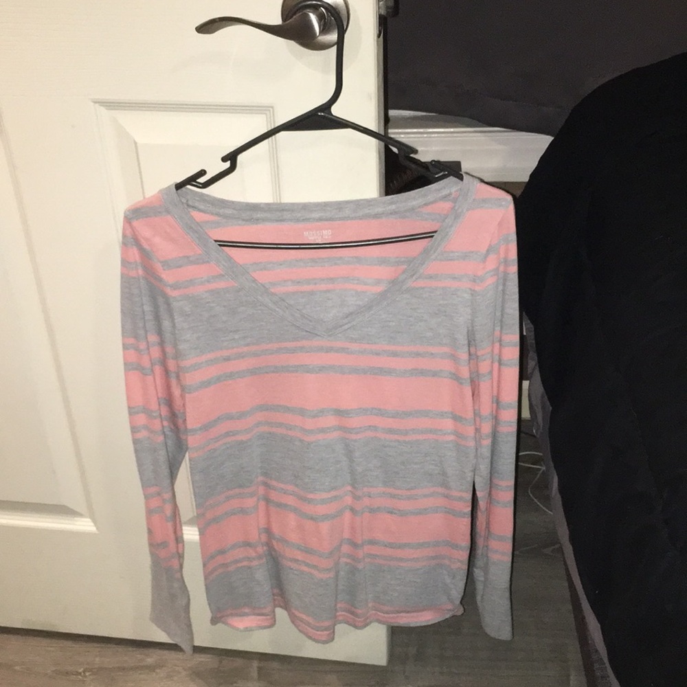 Pink and gray long sleeve
